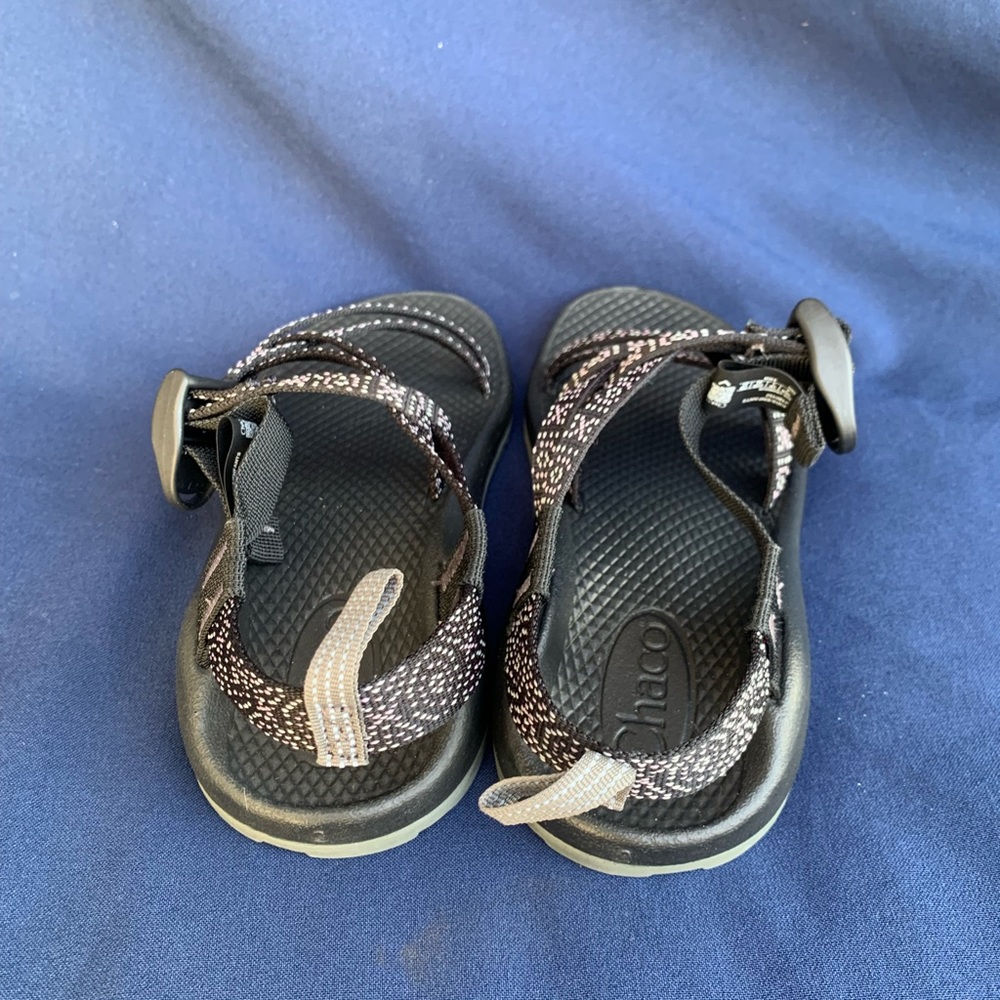 Chaco Kids ZX/1 EcoTread Sandals Black Size 2 Hugs And Kisses Color - Picture 5 of 10